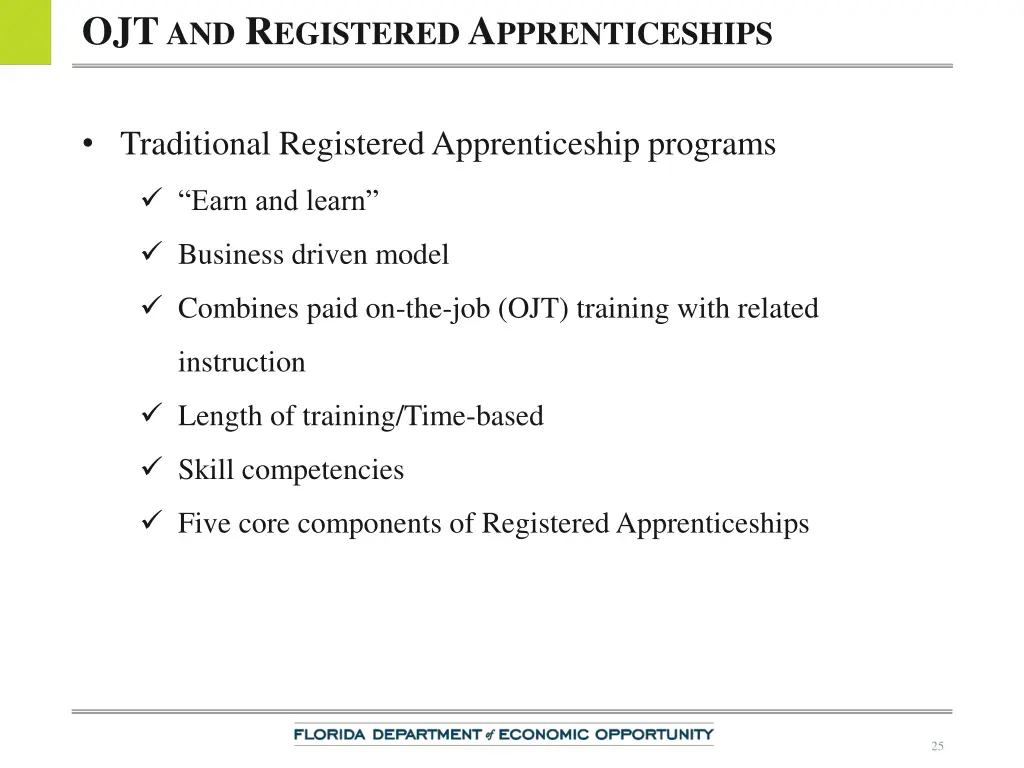 ojt and r egistered a pprenticeships