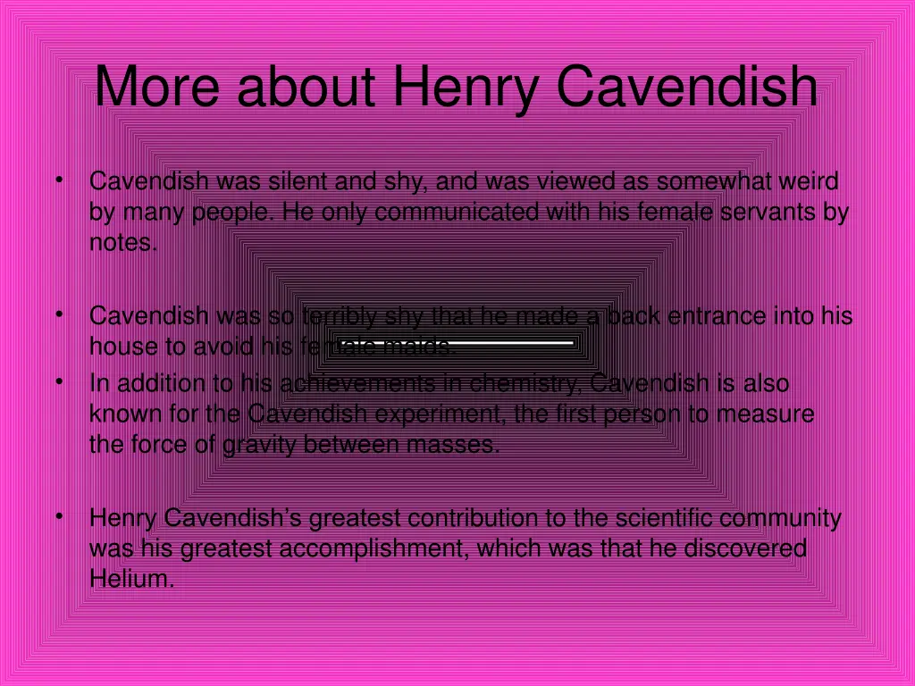 more about henry cavendish