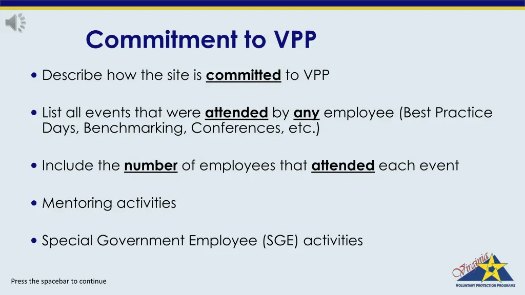 commitment to vpp 1