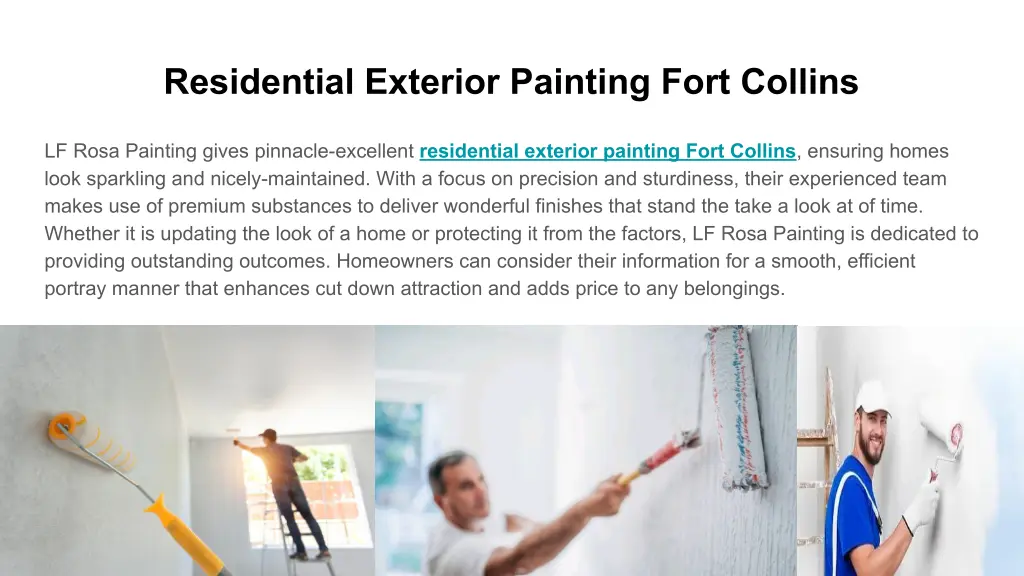 residential exterior painting fort collins