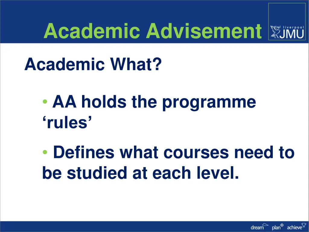 academic advisement