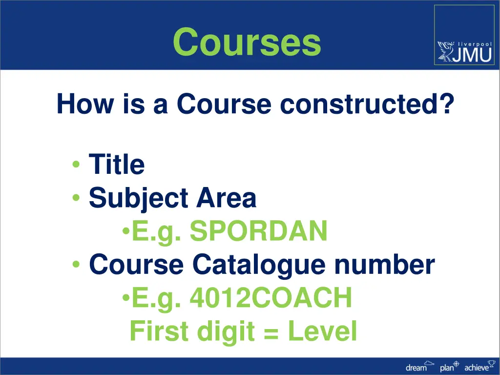 courses 1