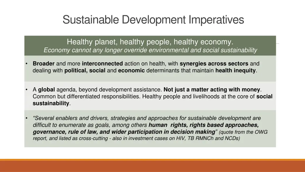 sustainable development imperatives