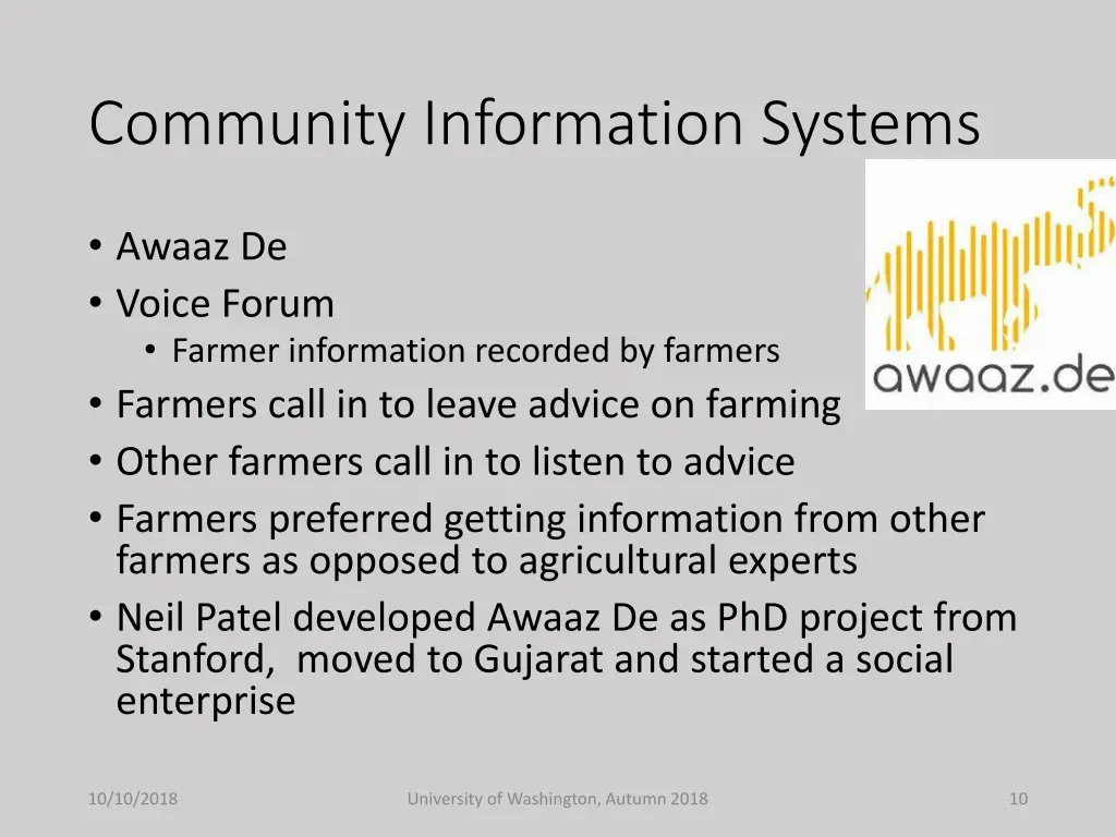 community information systems