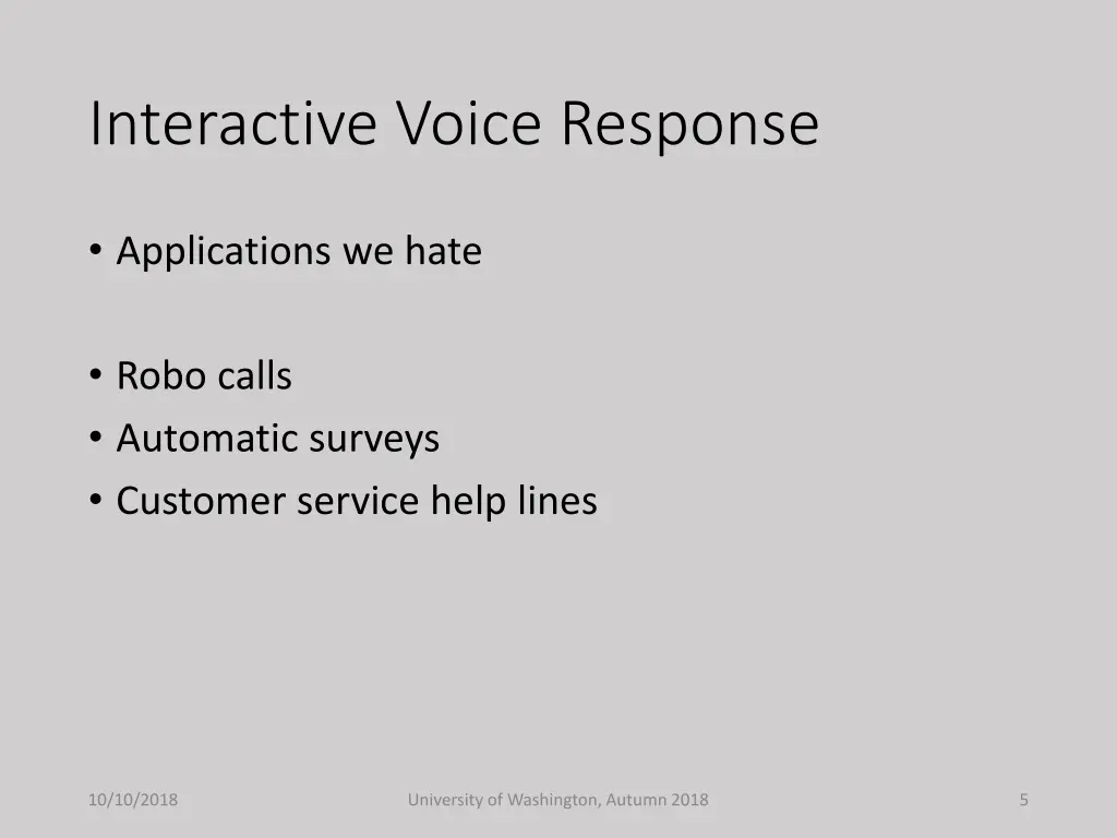 interactive voice response