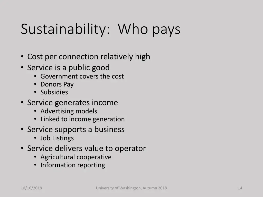 sustainability who pays