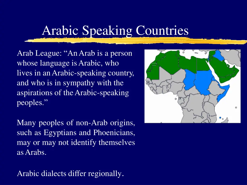 arabic speaking countries