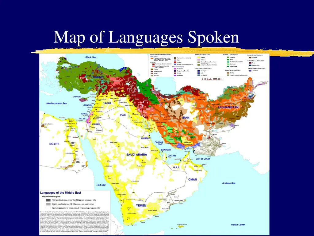 map of languages spoken