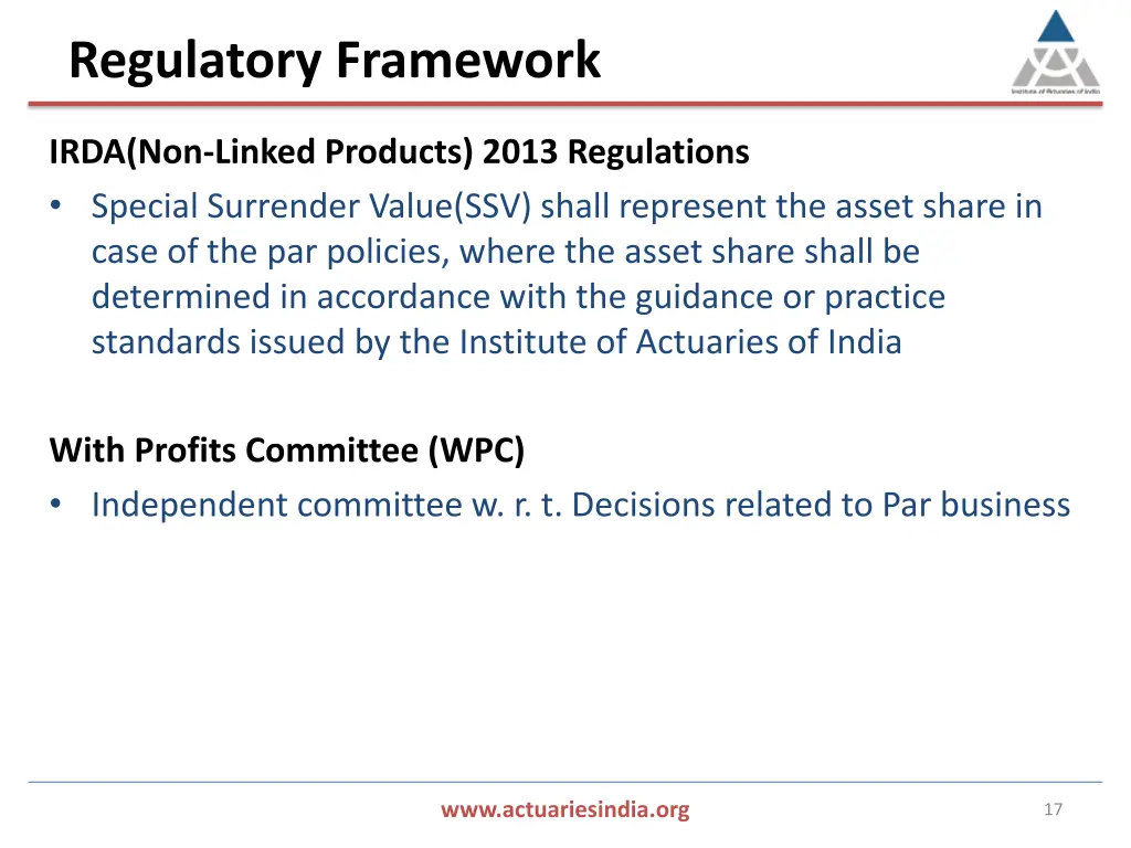 regulatory framework