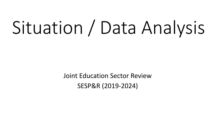 situation data analysis