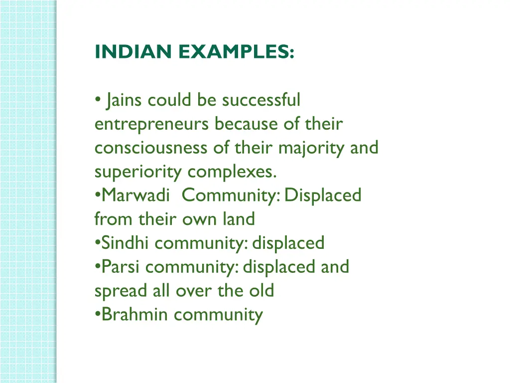 indian examples