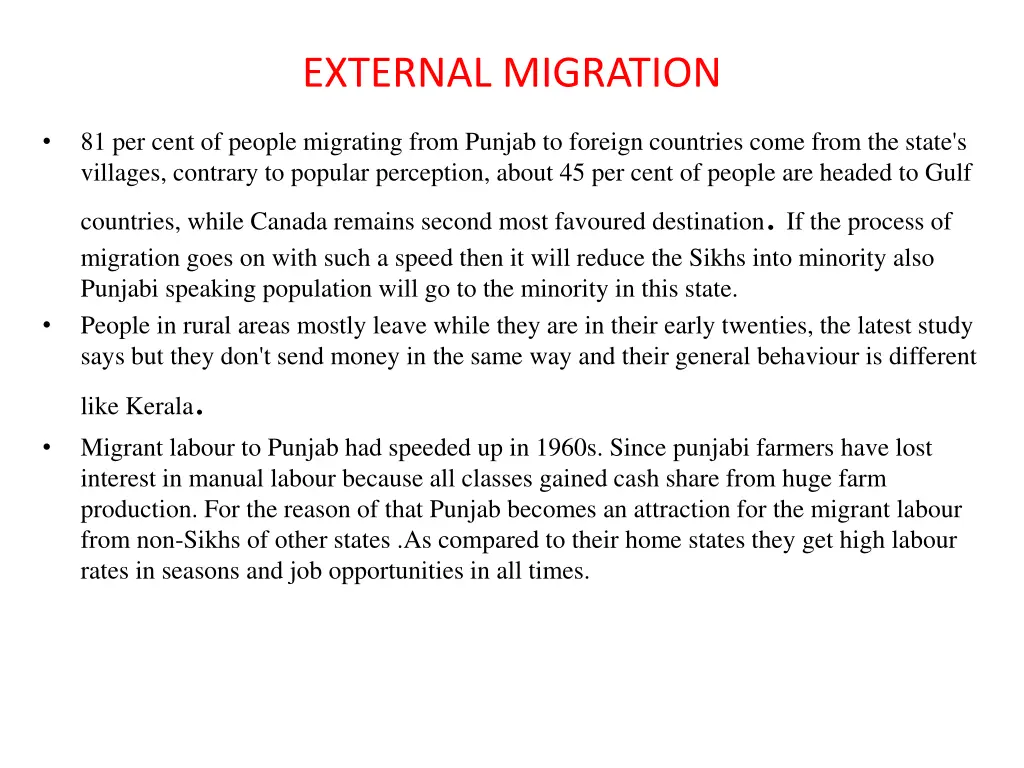 external migration