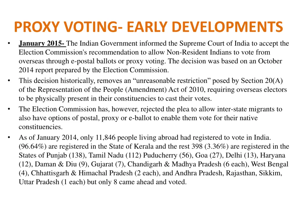 proxy voting early developments january 2015