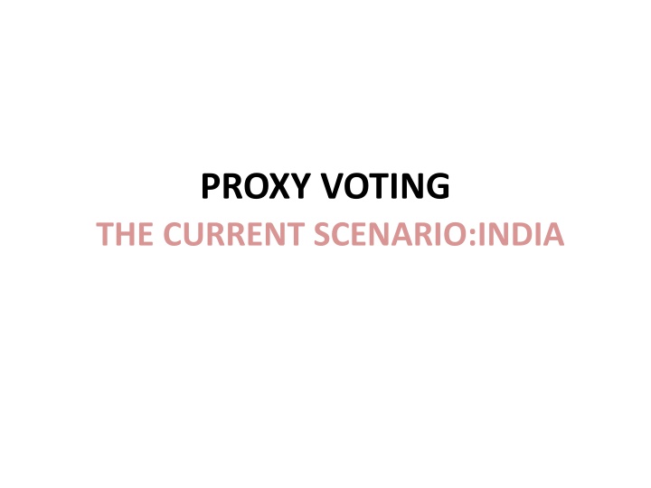 proxy voting