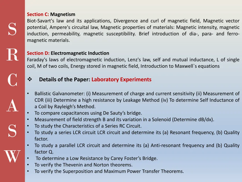 section c magnetism biot savart