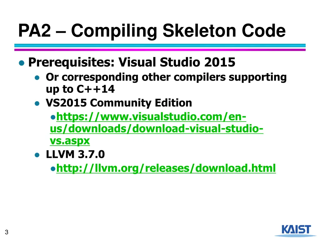 pa2 compiling skeleton code 1