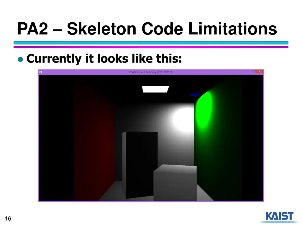 pa2 skeleton code limitations 1