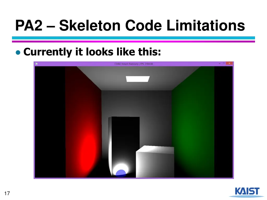 pa2 skeleton code limitations 2