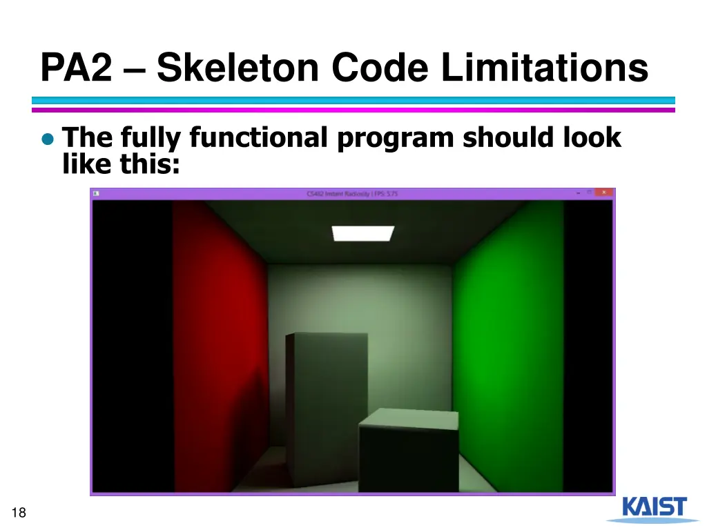 pa2 skeleton code limitations 3