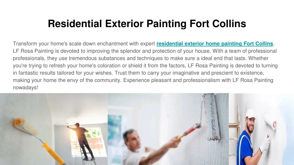 residential exterior painting fort collins