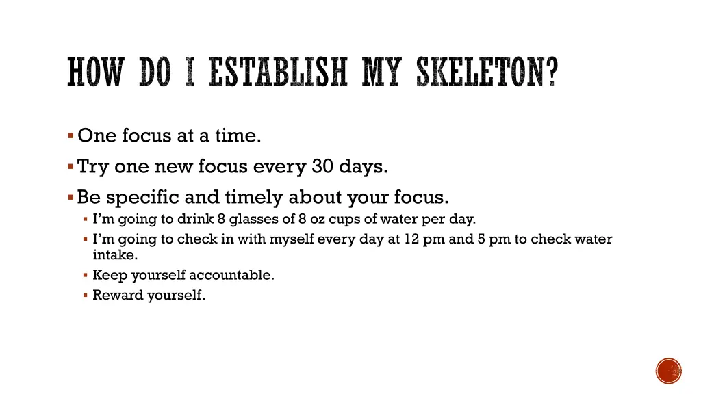 how do i establish my skeleton