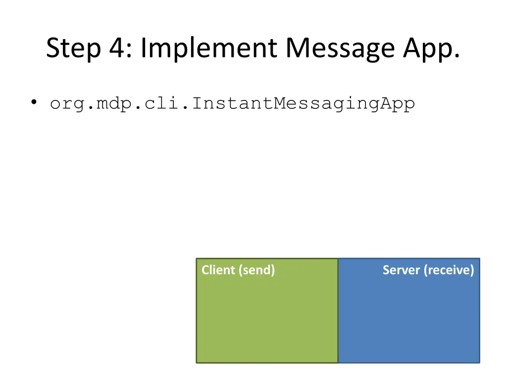 step 4 implement message app