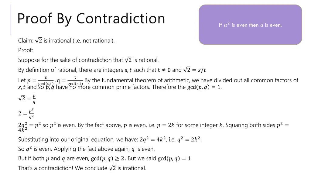 proof by contradiction 5