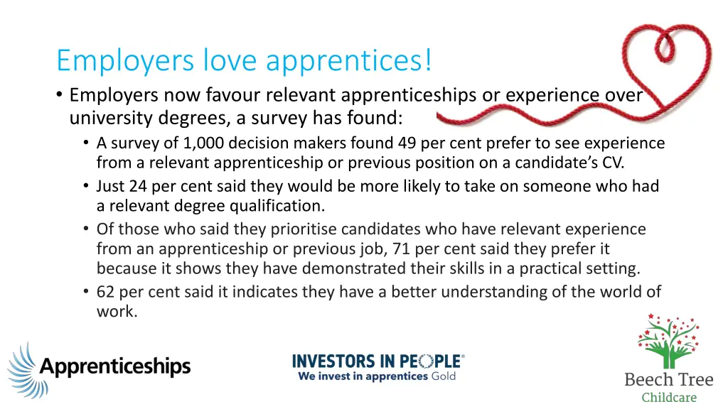 employers love apprentices employers now favour