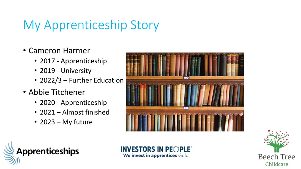 my apprenticeship story