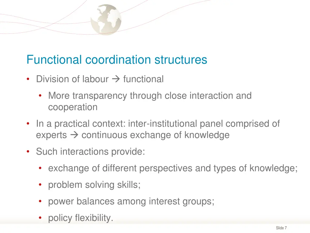 functional coordination structures