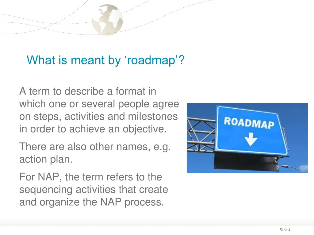 what is meant by roadmap