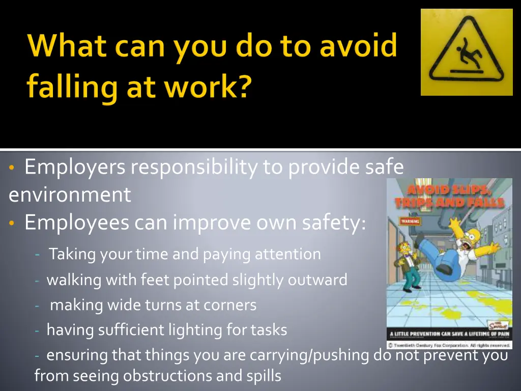 employers responsibility to provide safe