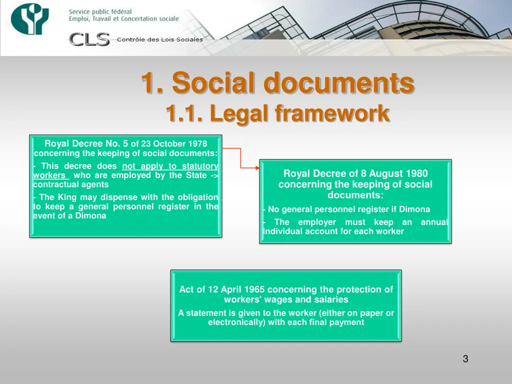 1 social documents 1 1 legal framework