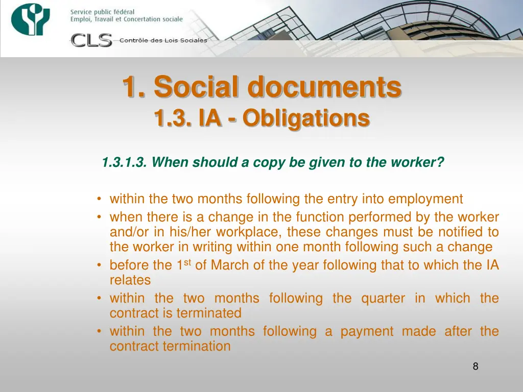 1 social documents 1 3 ia obligations 2