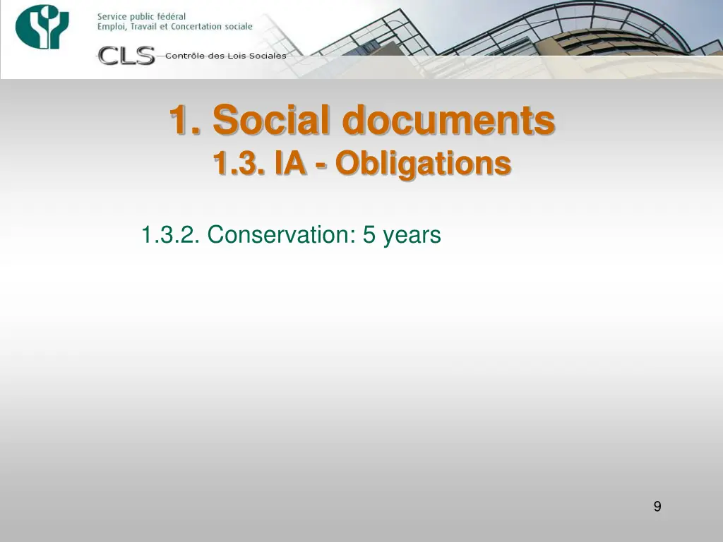 1 social documents 1 3 ia obligations 3