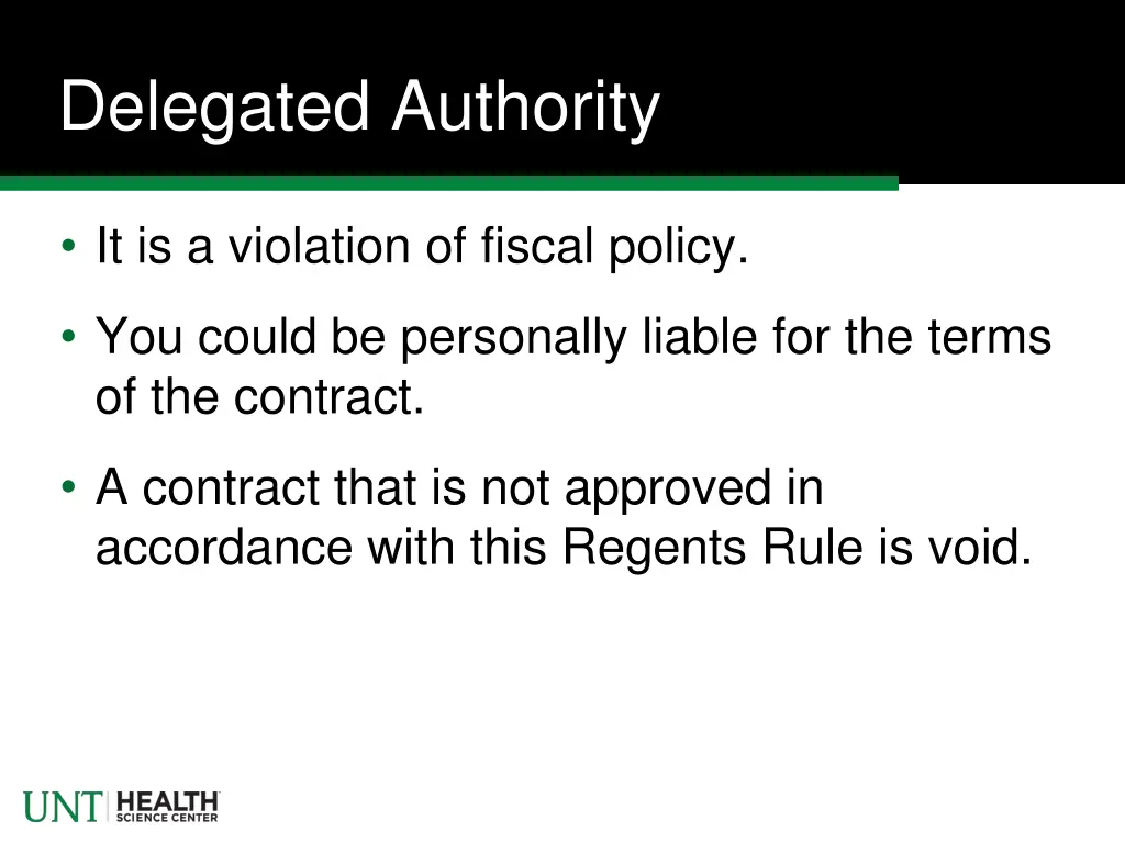 delegated authority 4