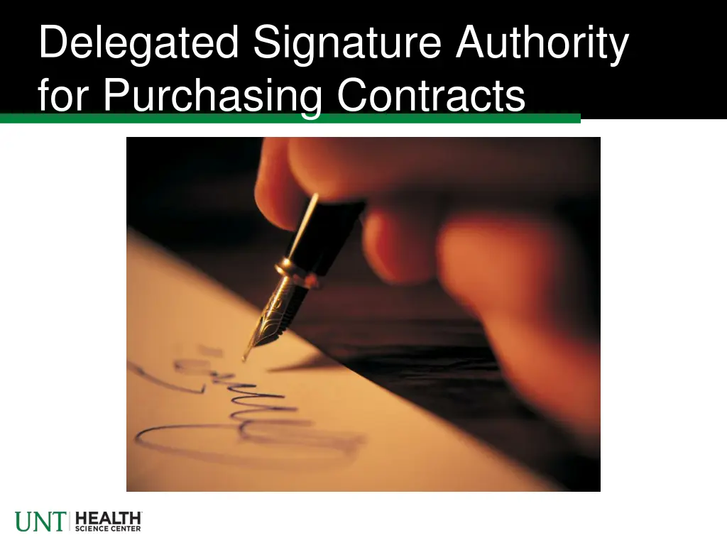 delegated signature authority for purchasing