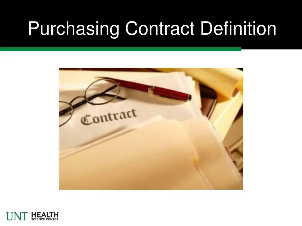 purchasing contract definition