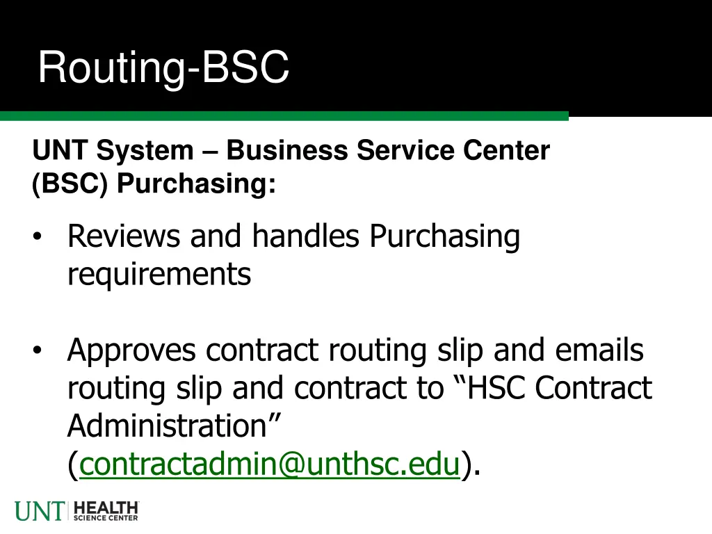 routing bsc