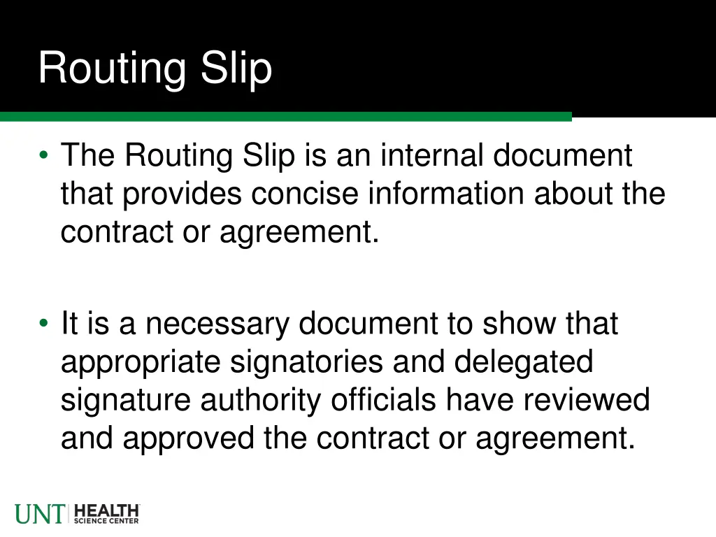 routing slip