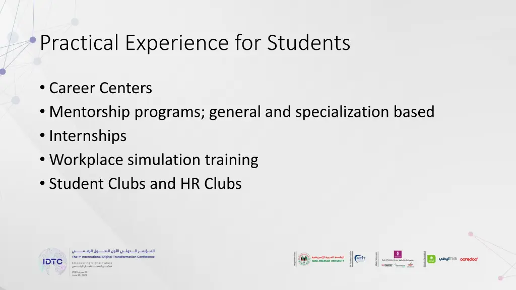 practical experience for students