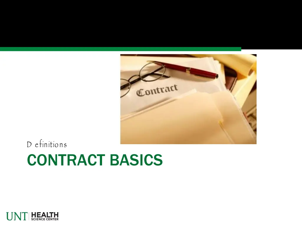 d efinitions contract basics