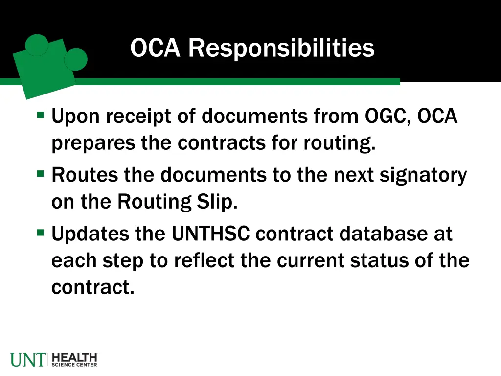 oca responsibilities 2