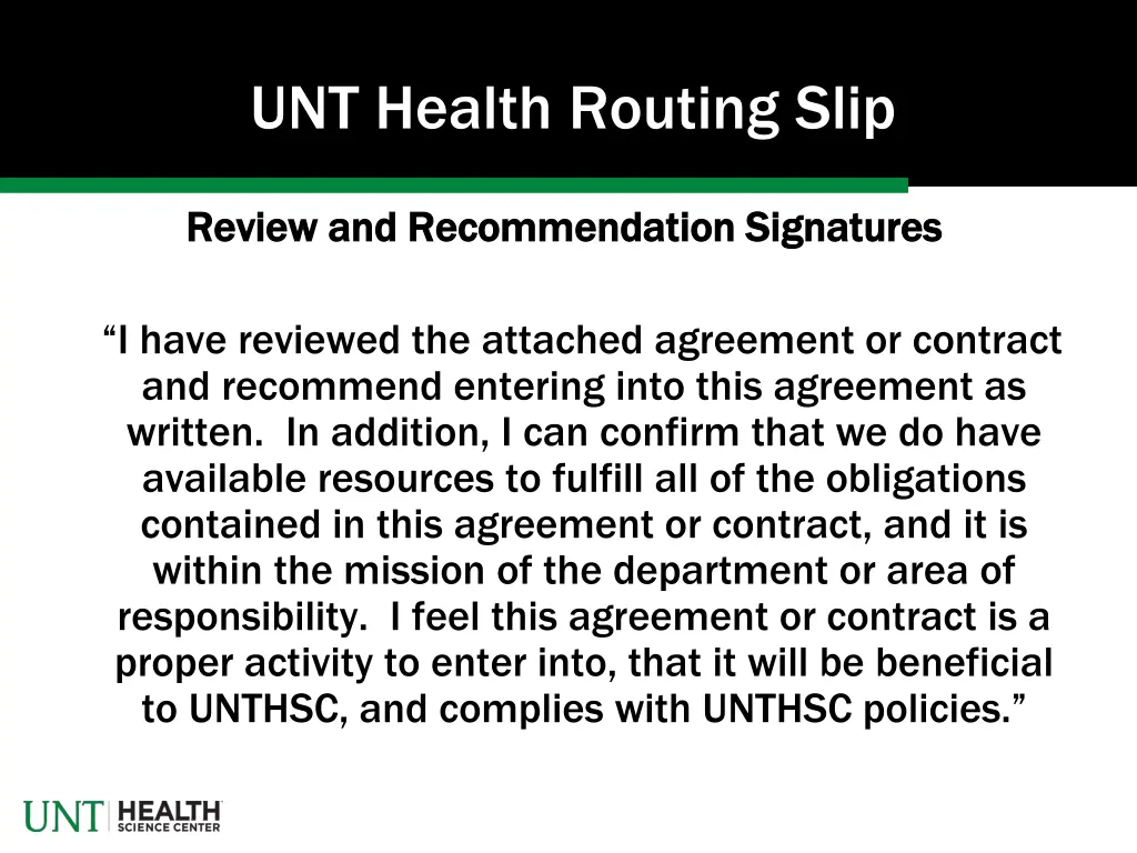 unt health routing slip 2