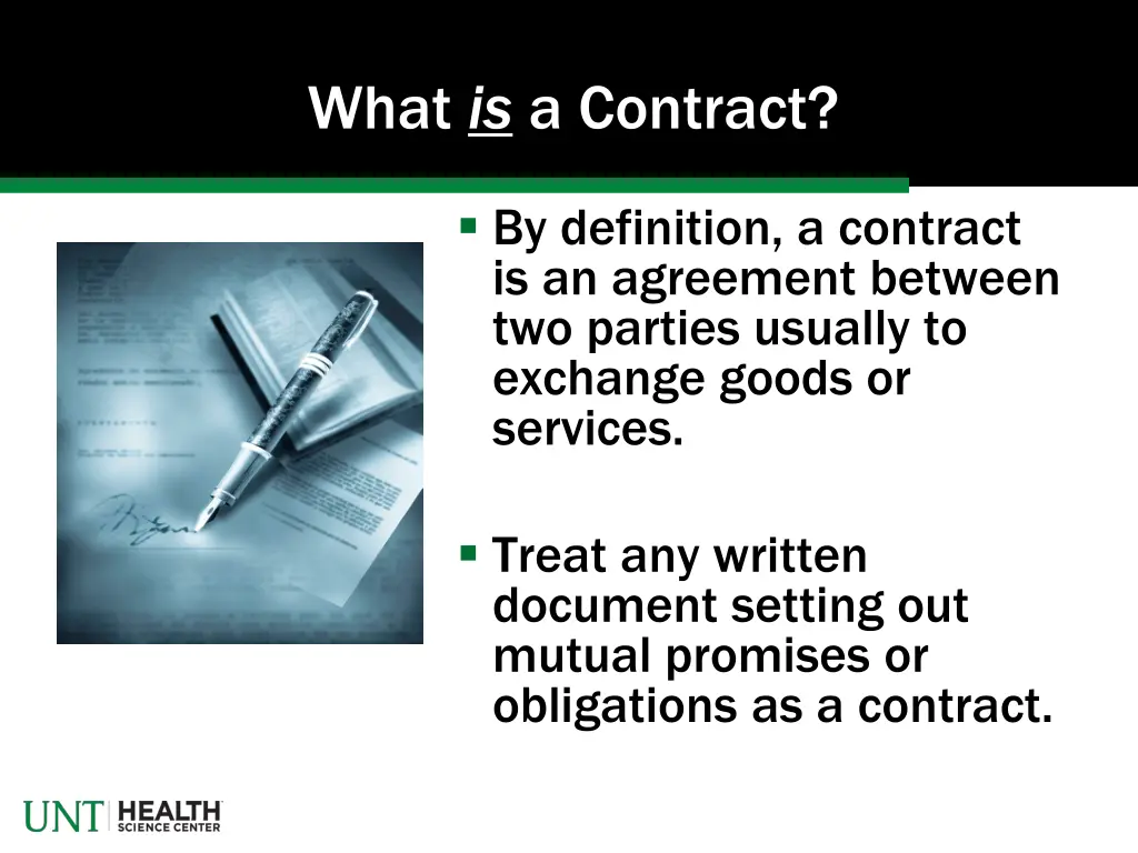 what is a contract 1