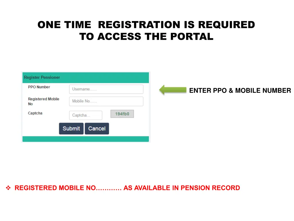 one time registration is required to access