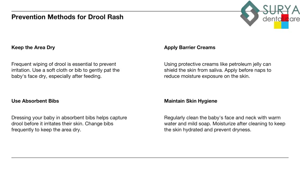 prevention methods for drool rash