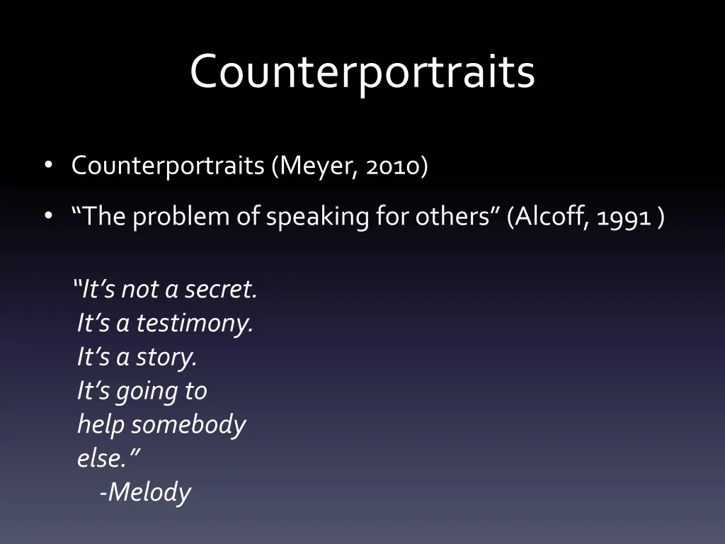 counterportraits