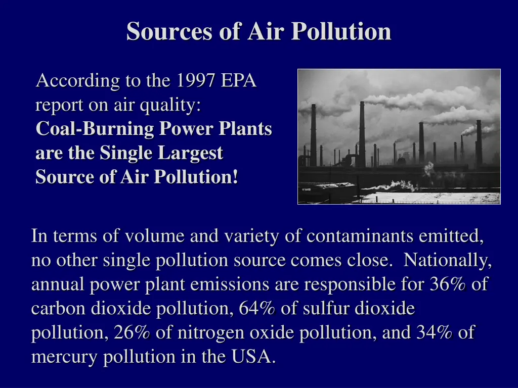 sources of air pollution