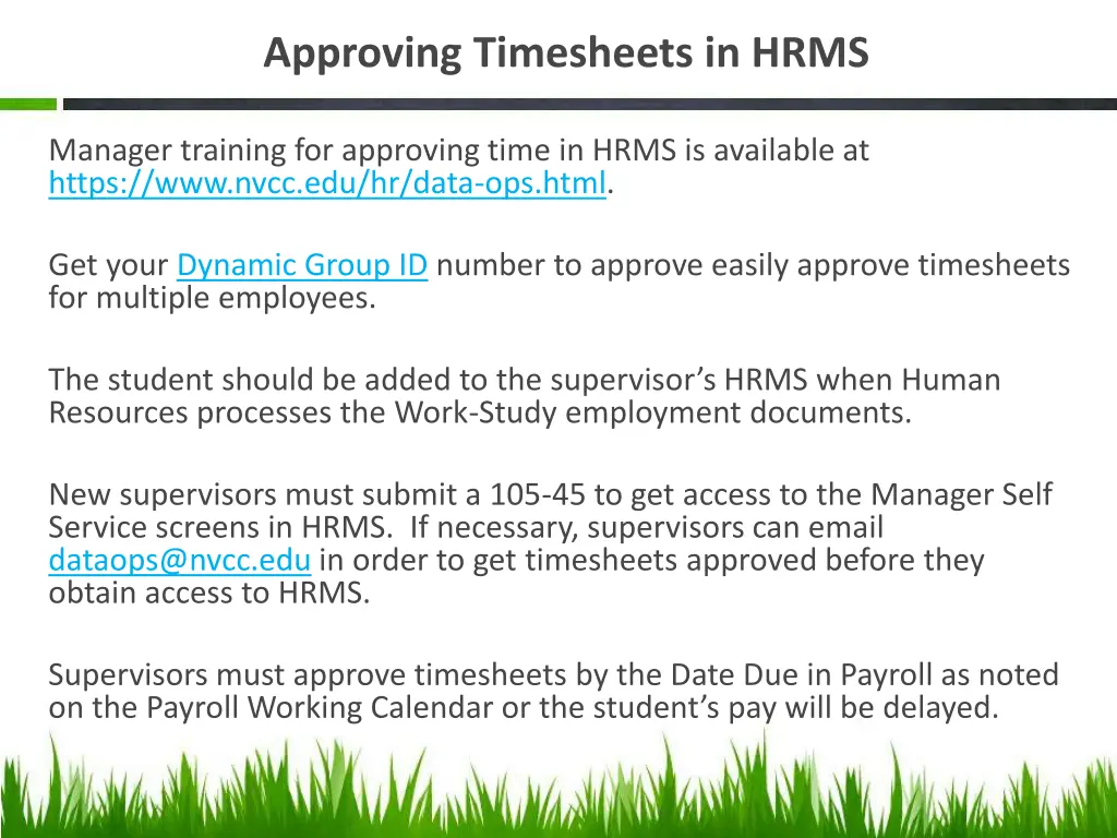 approving timesheets in hrms